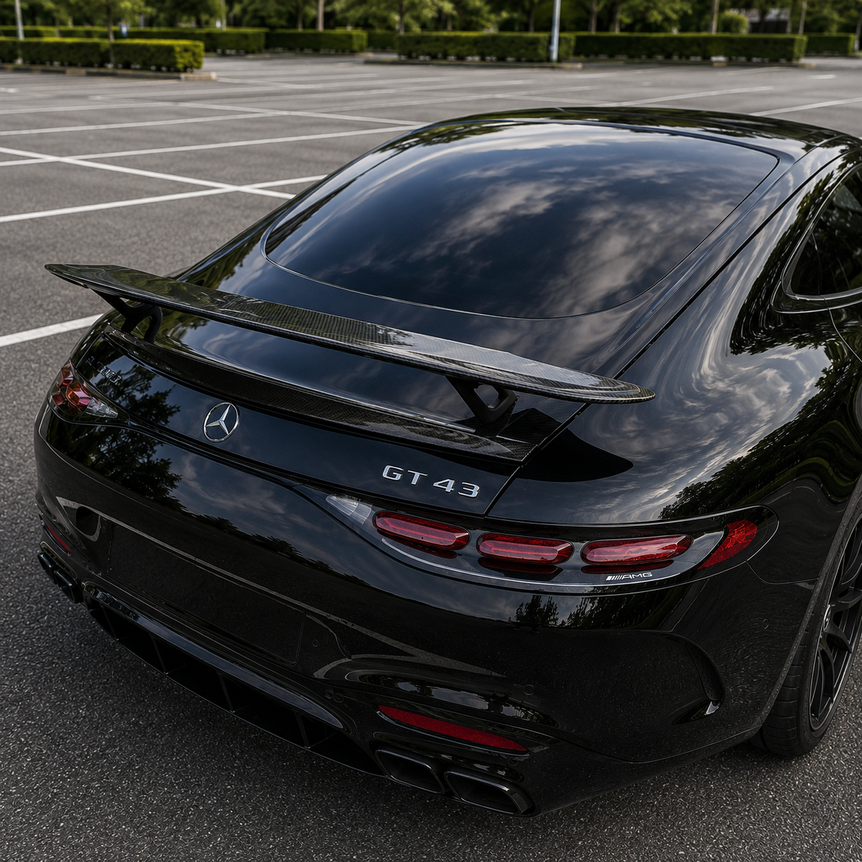 2024+ Mercedes AMG GT43/GT55/GT63/GT63 Pro Carbon Fiber Rear Trunk Spoiler | C192