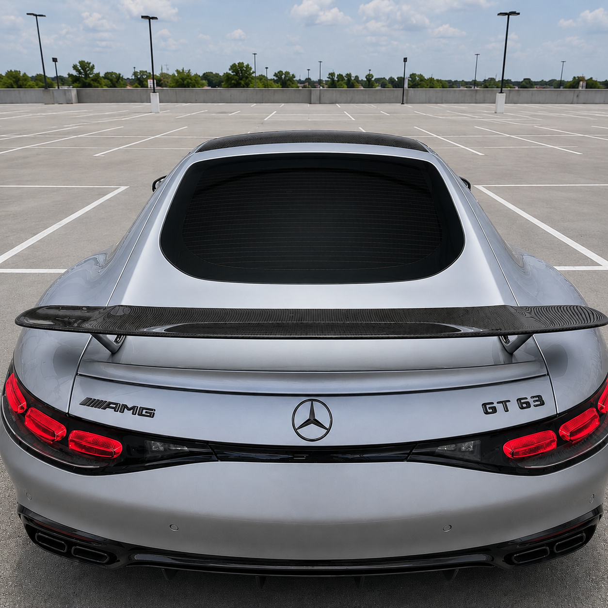 2024+ Mercedes AMG GT43/GT55/GT63/GT63 Pro Carbon Fiber Rear Trunk Spoiler | C192