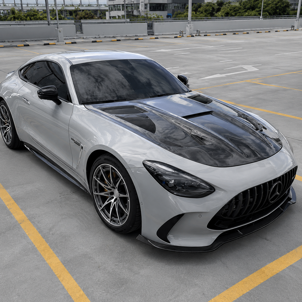 2024+ Mercedes AMG GT55/GT63/GT63 Pro Carbon Fiber Hood | C192