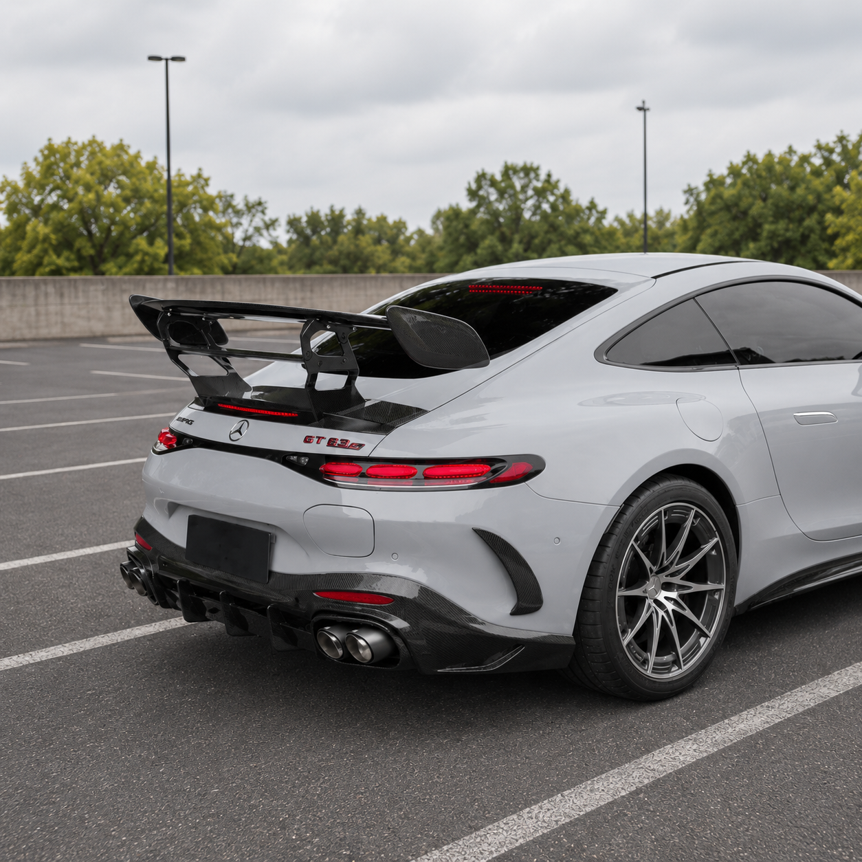 2024+ Mercedes AMG GT43/GT55/GT63/GT63 Pro S-Style Carbon Fiber Rear Trunk Spoiler | C192