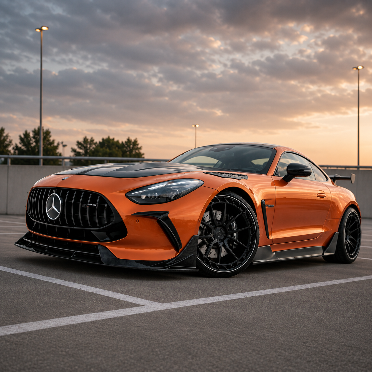 2024+ Mercedes AMG GT55/GT63/GT63 Pro S Style Carbon Fiber Front Lip | C192