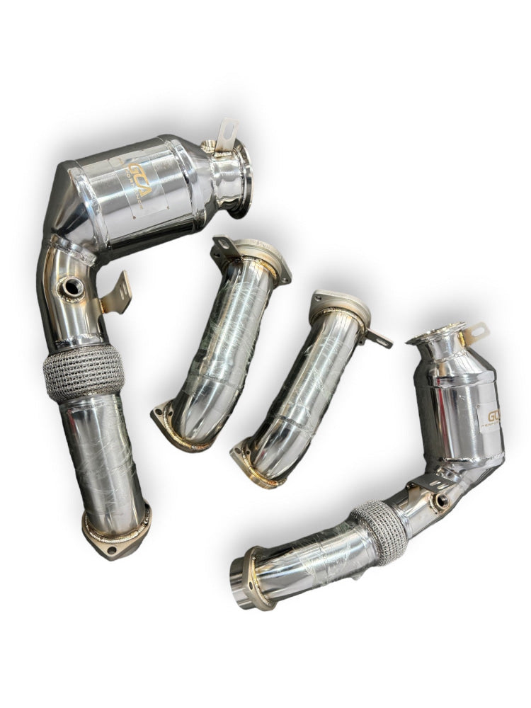 2025 + BMW M5 Downpipes | G90 No Heat Shield / Racing Downpipe (No Cat) Downpipes
