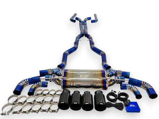 2025 + BMW M5 Valved Sport Exhaust System | G90 Titanium Exhaust / Chrome Tips / Axleback Only Exhausts