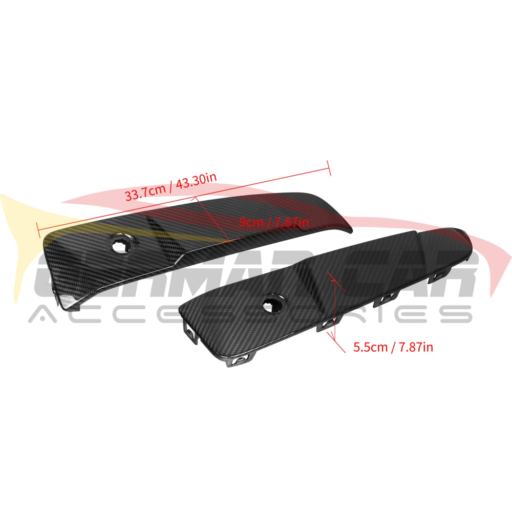 2025+ BMW X3 20/30/M50 Carbon Fiber Rear Bumper Canards | G45/G48 Additional Accessories
