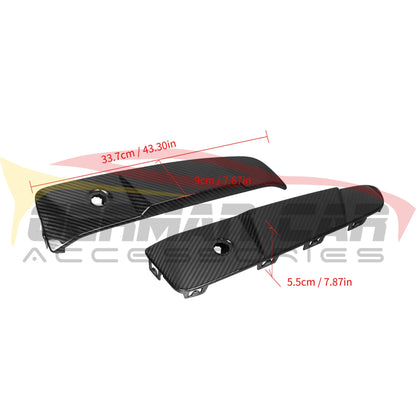 2025+ BMW X3 20/30/M50 Carbon Fiber Rear Bumper Canards | G45/G48 Additional Accessories