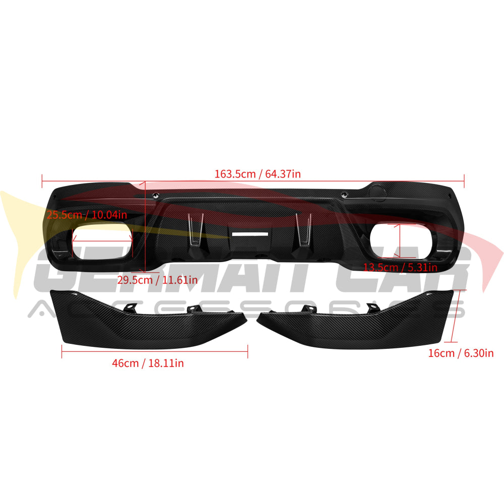 2025+ BMW X3 20/30/M50 Carbon Fiber Rear Diffuser | G45/G48 Rear Diffusers
