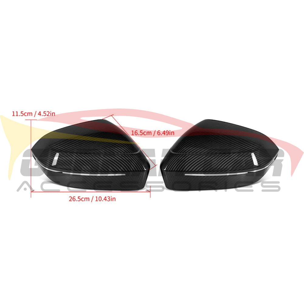 2024 + BMW 5-Series/M5 Carbon Fiber Mirror Caps | G60/G90 Mirror Caps