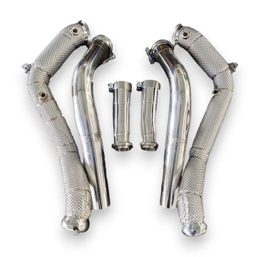 2025 + Mercedes G63 AMG Downpipes | W465 Yes Heat Shield / Racing Downpipe (No Cat) Downpipes