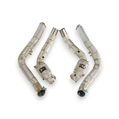 2025 + Mercedes G63 AMG Downpipes | W465 Yes Heat Shield / Racing Downpipe (No Cat) Downpipes