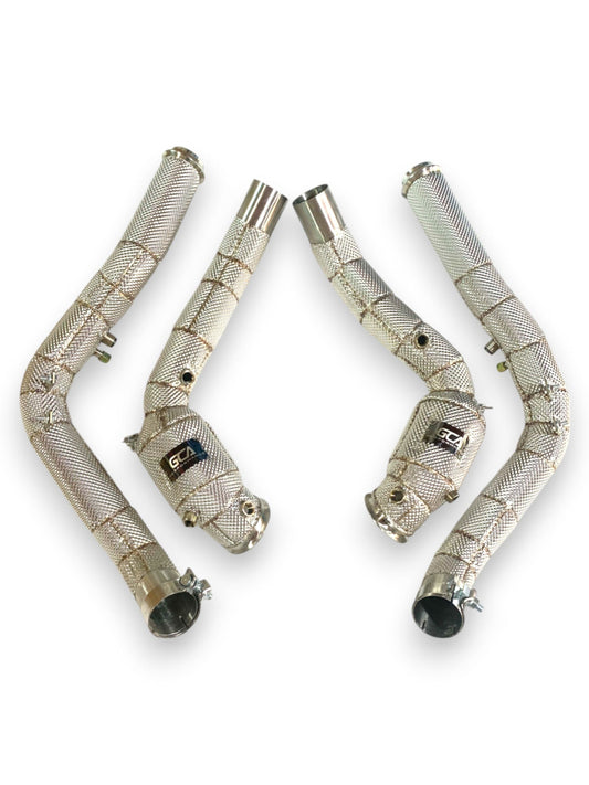 2025 + Mercedes G63 AMG Downpipes | W465 Yes Heat Shield / Racing Downpipe (No Cat) Downpipes