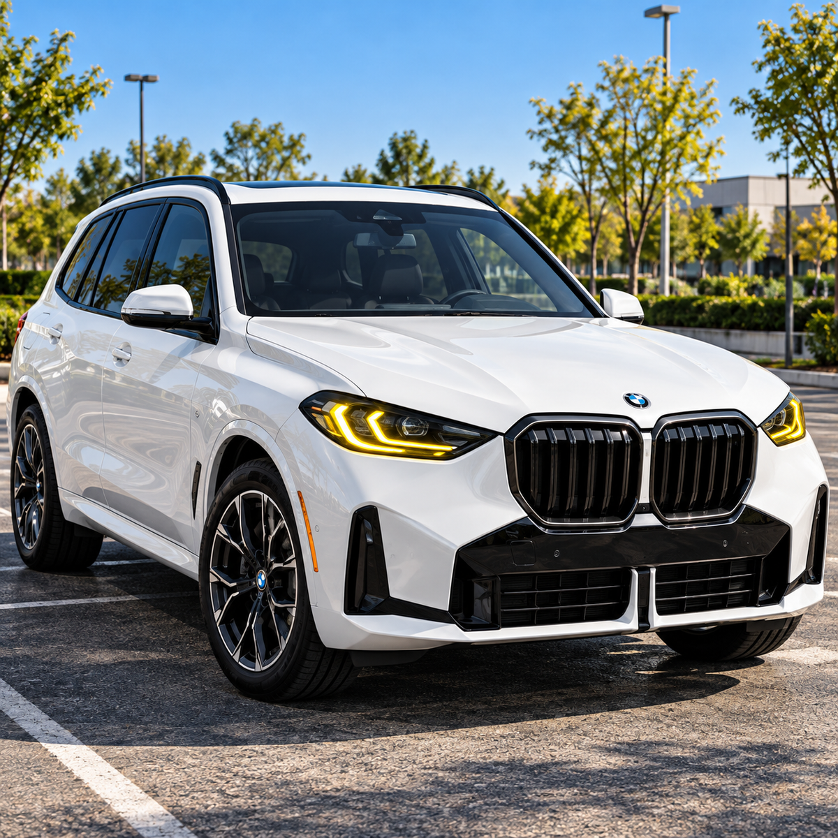 2025+ BMW X3 CSL Style Headlights Yellow DRL Modules | G45