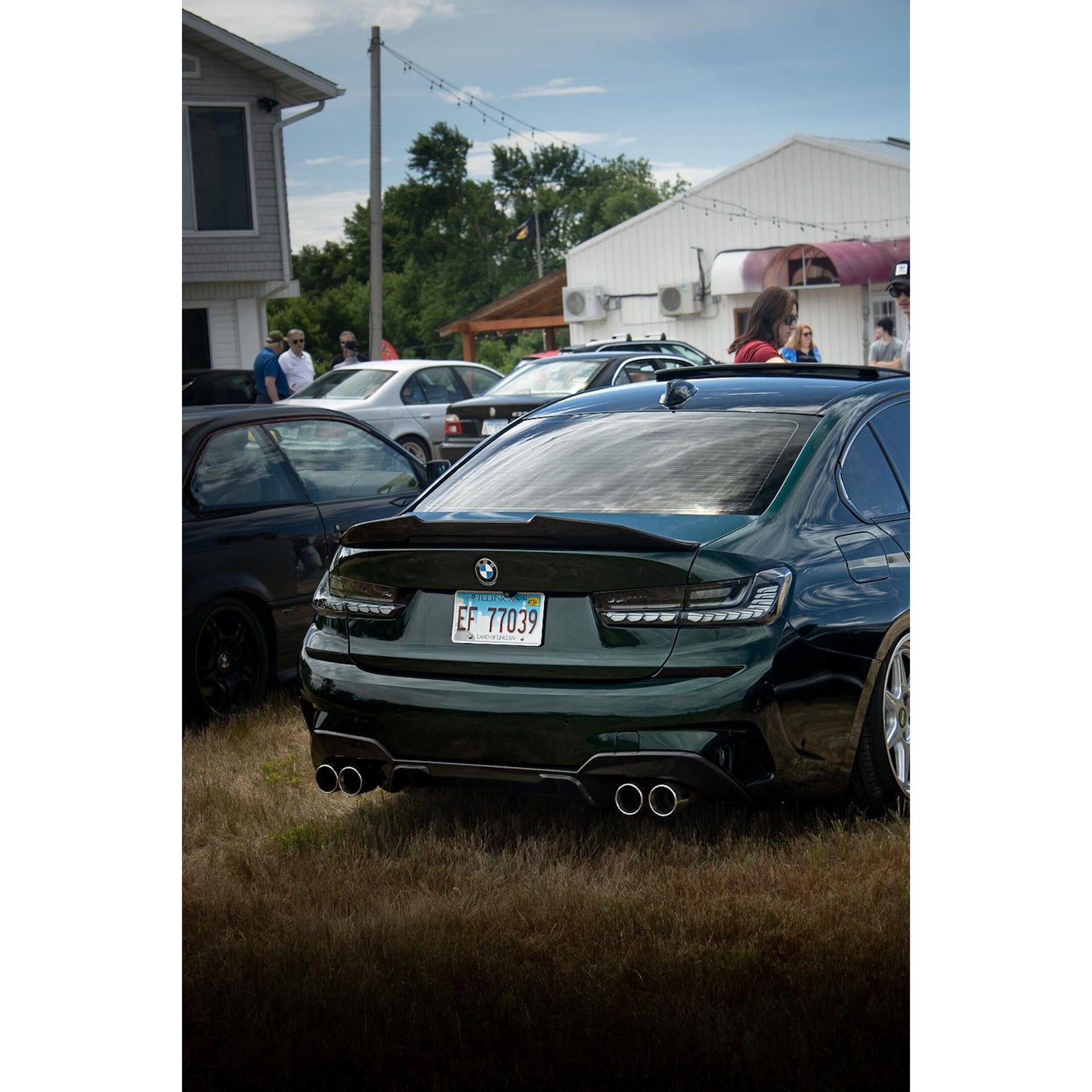 2019-2022 BMW 3-Series M Performance Style Carbon Fiber Rear Diffuser | G20 M340i