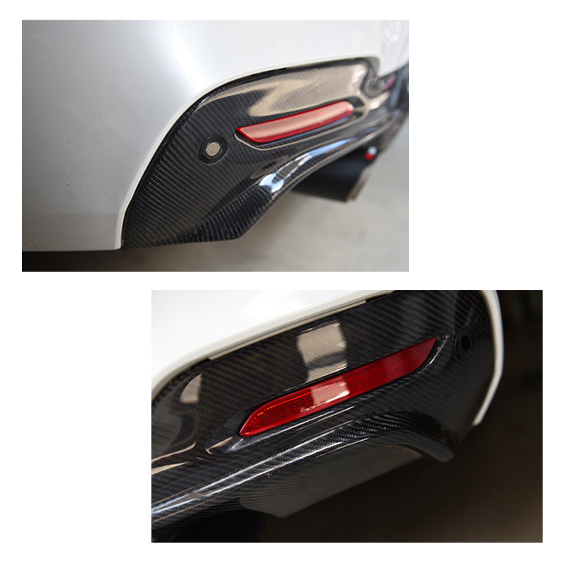 2014-2020 BMW 3-Series M Performance Style Carbon Fiber Quad Tip Rear Diffuser | F34 Gran Turismo