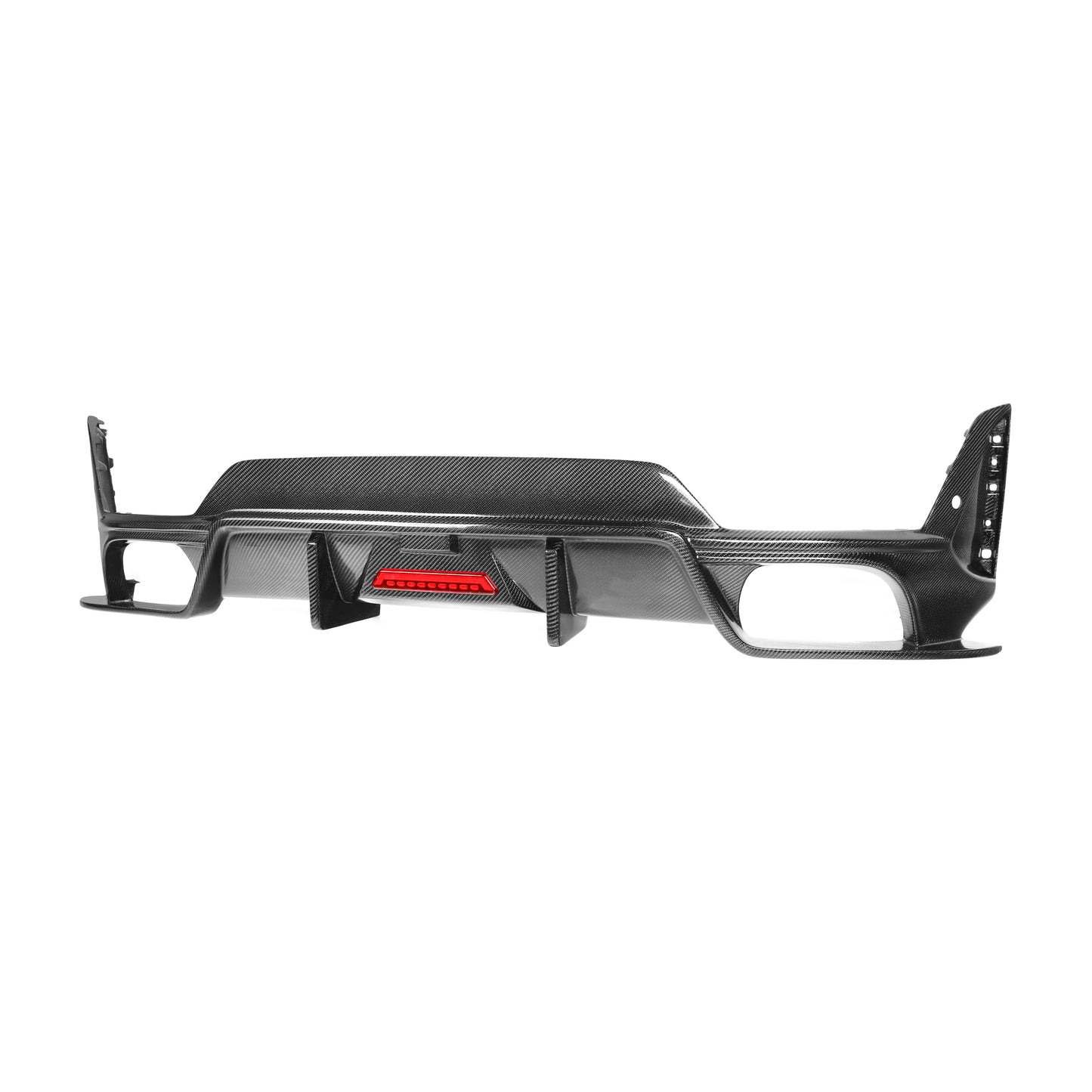 2023+ BMW 3-Series Carbon Fiber 3 Piece Rear Diffuser with LED Brake Light | G20 LCI