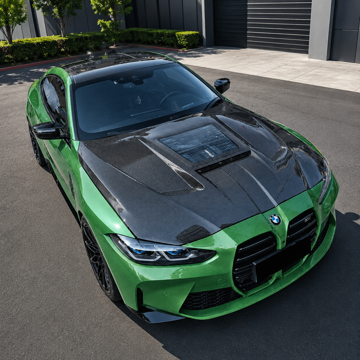 2021+ BMW M3/M4 Glass Engine Cover Carbon V1 Fiber Hood | G80/G81/G82/G83