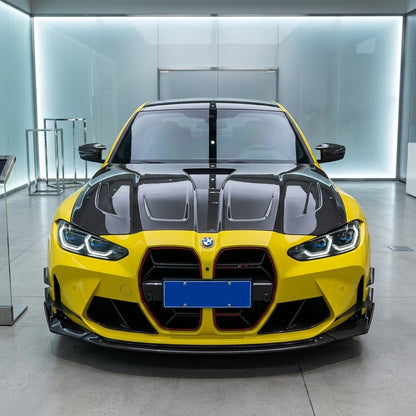 2021+ BMW M3/M4 Glass Engine Cover V2 Carbon Fiber Hood | G80/G81/G82/G83