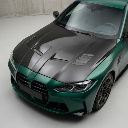2021+ BMW M3/M4 V1 Style Carbon Fiber Hood | G80/G81/G82/G83