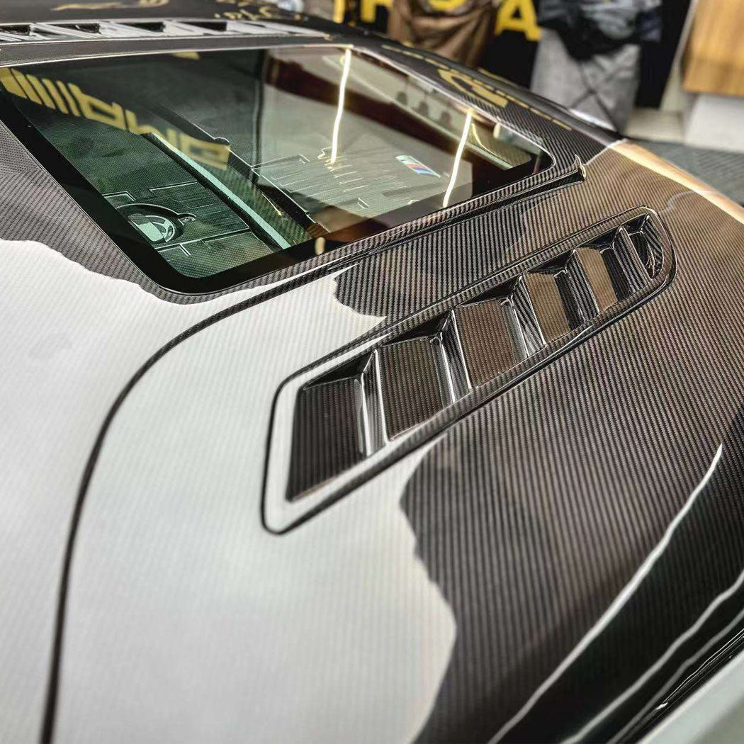 2019-2025 BMW X3/X4/X3M/X4M Glass Engine Cover Carbon Fiber Hood | G01/G02/F97/F98