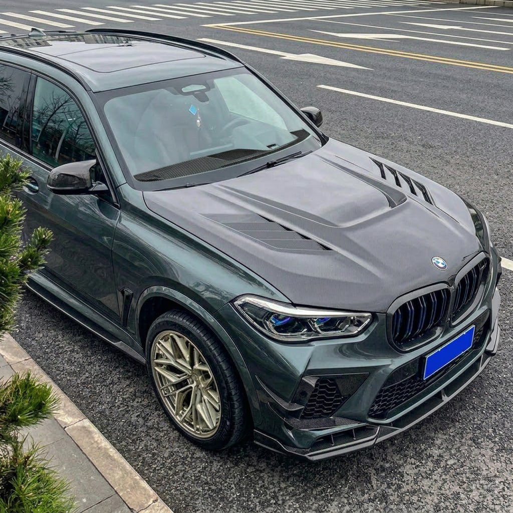 2019-2025 BMW X3/X4/X3M/X4M V Style Carbon Fiber Hood | G01/G02/F97/F98