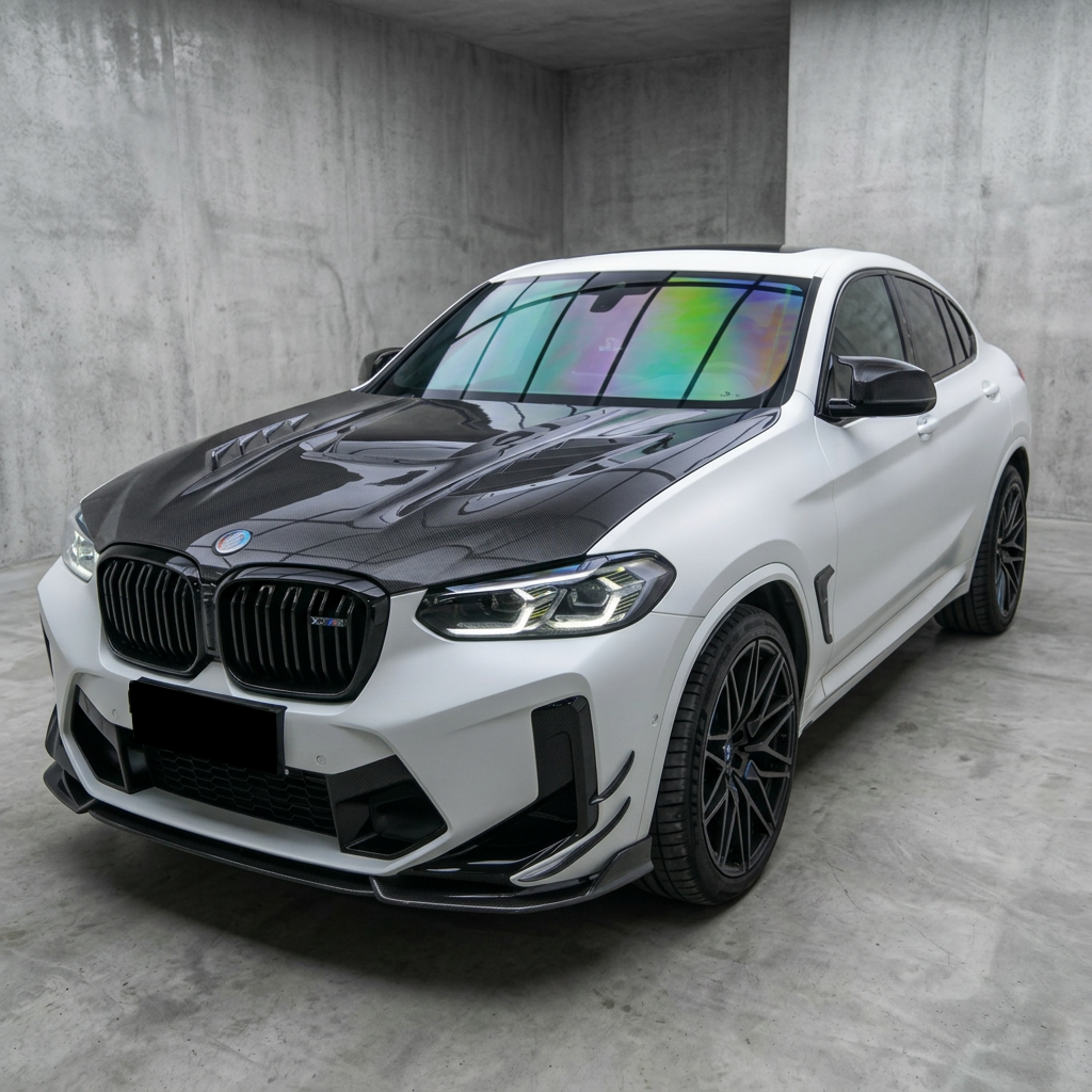 2019-2025 BMW X3/X4/X3M/X4M V Style Carbon Fiber Hood | G01/G02/F97/F98