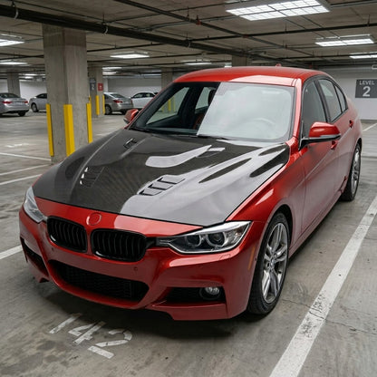 2012-2018 BMW 3-Series M Style Carbon Fiber Hood | F30/F31