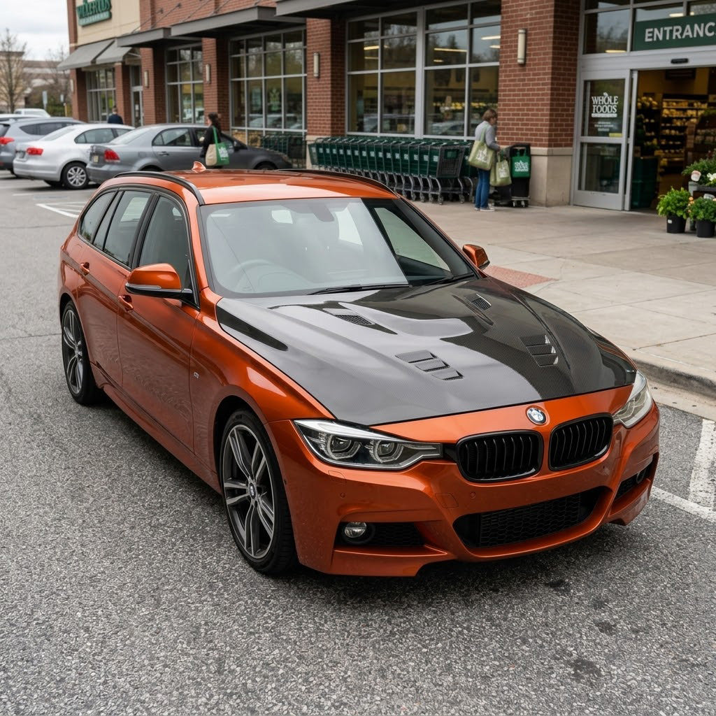 2012-2018 BMW 3-Series M Style Carbon Fiber Hood | F30/F31