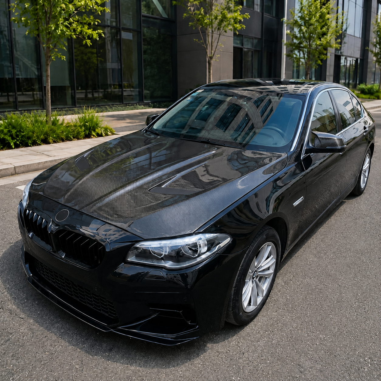 2011-2017 BMW 5-Series/M5 C Style Carbon Fiber Hood | F10/F11