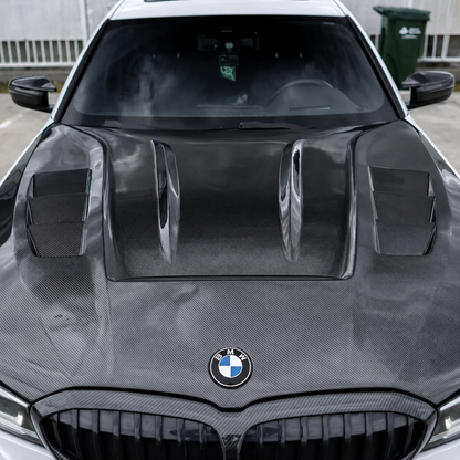 2019+ BMW 3-Series BK Style Carbon Fiber Hood | G20/G21