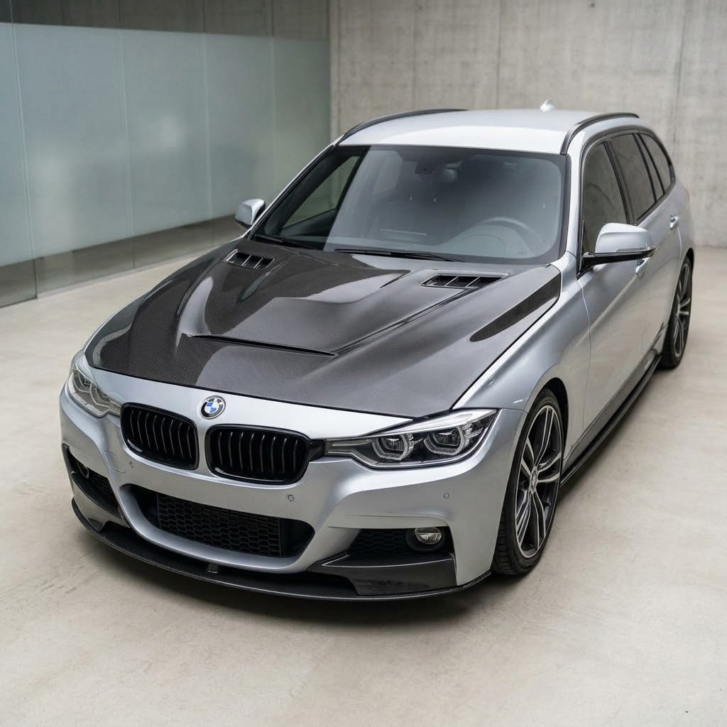2012-2018 BMW 3-Series GTS Style Carbon Fiber Hood | F30/F31
