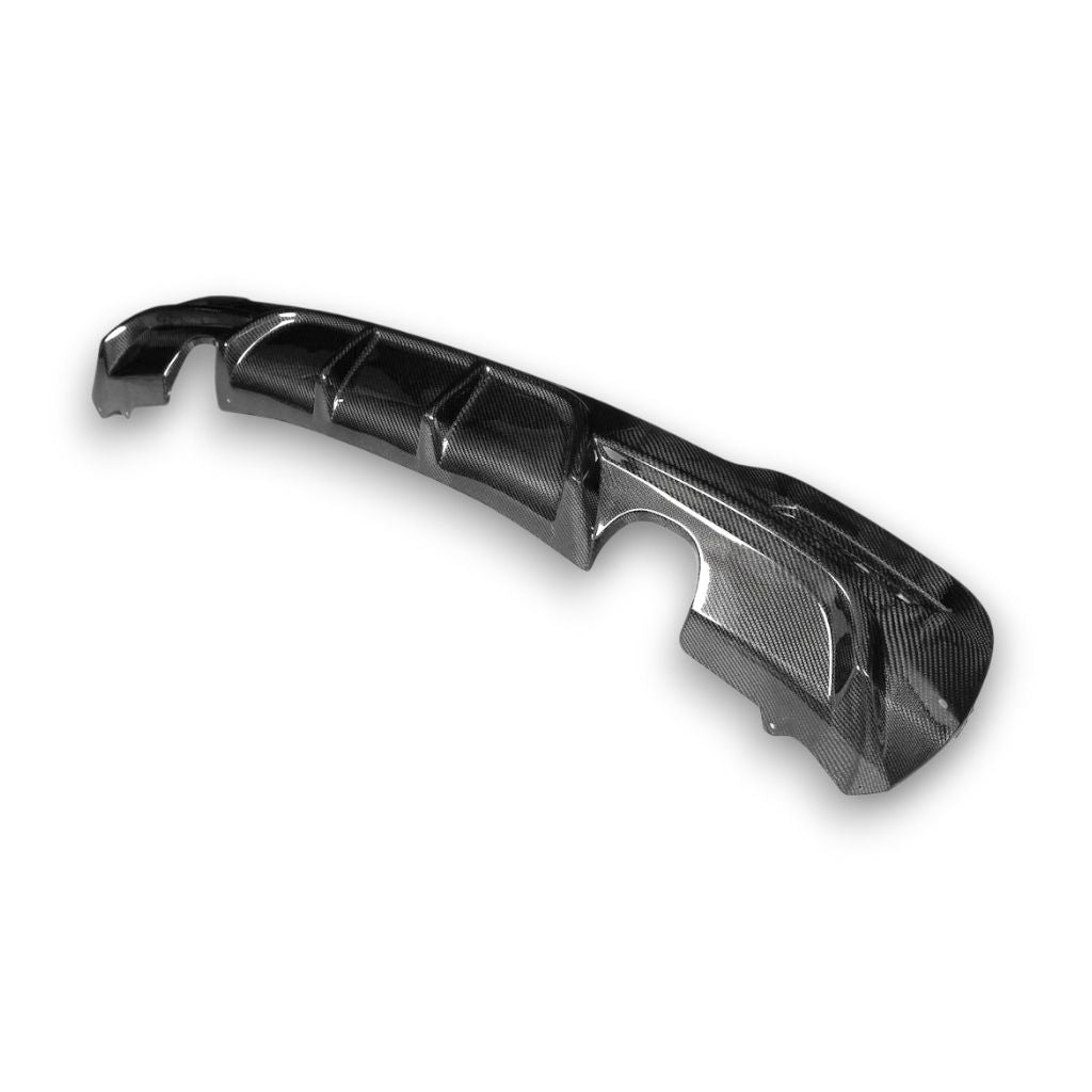2014-2020 BMW 3-Series M Performance Style Carbon Fiber Dual Tip Rear Diffuser | F34 Gran Turismo