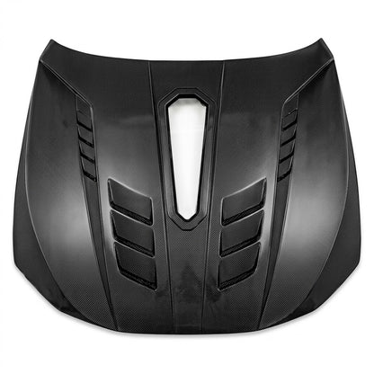 2021+ BMW 4-Series Glass Engine Cover V2 Style Carbon Fiber Hood | G22/G23/G26
