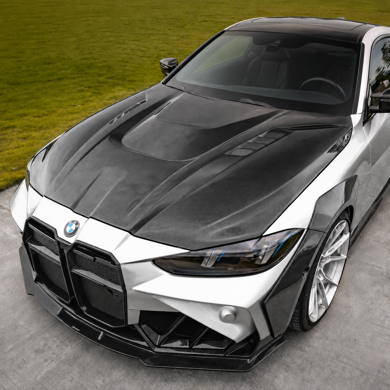 2021-2024 BMW 4-Series V1 Style Carbon Fiber Hood | G22/G23/G26