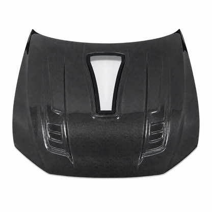 2019+ Audi A7/S7/RS7 Glass Engine Cover V1 Style Carbon Fiber Hood | C8