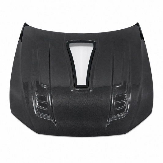 2019+ Audi A7/S7/RS7 Glass Engine Cover V1 Style Carbon Fiber Hood | C8
