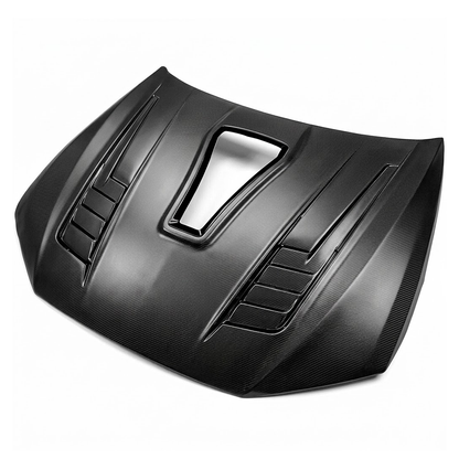 2019+ Audi A7/S7/RS7 Glass Engine Cover V1 Style Carbon Fiber Hood | C8