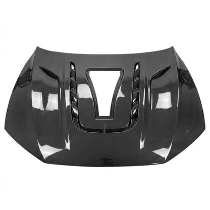 2019+ Audi A7/S7/RS7 Glass Engine Cover V2 Style Carbon Fiber Hood | C8