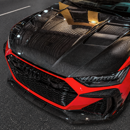 2019+ Audi A7/S7/RS7 V Style Carbon Fiber Hood | C8