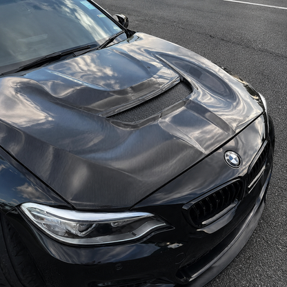 2012-2018 BMW 3-Series V1 Style Carbon Fiber Hood | F30/F31