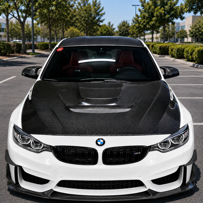 2012-2018 BMW 3-Series V1 Style Carbon Fiber Hood | F30/F31