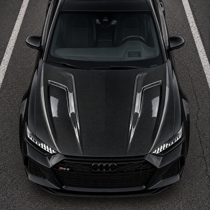 2019-2025 Audi RS6 PK Style Carbon Fiber Hood | C8