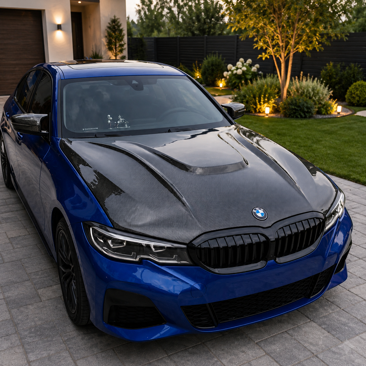 2019+ BMW 3-Series H Style Carbon Fiber Hood | G20/G21