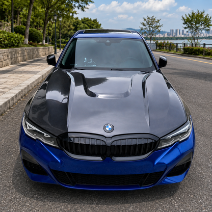 2019+ BMW 3-Series H Style Carbon Fiber Hood | G20/G21