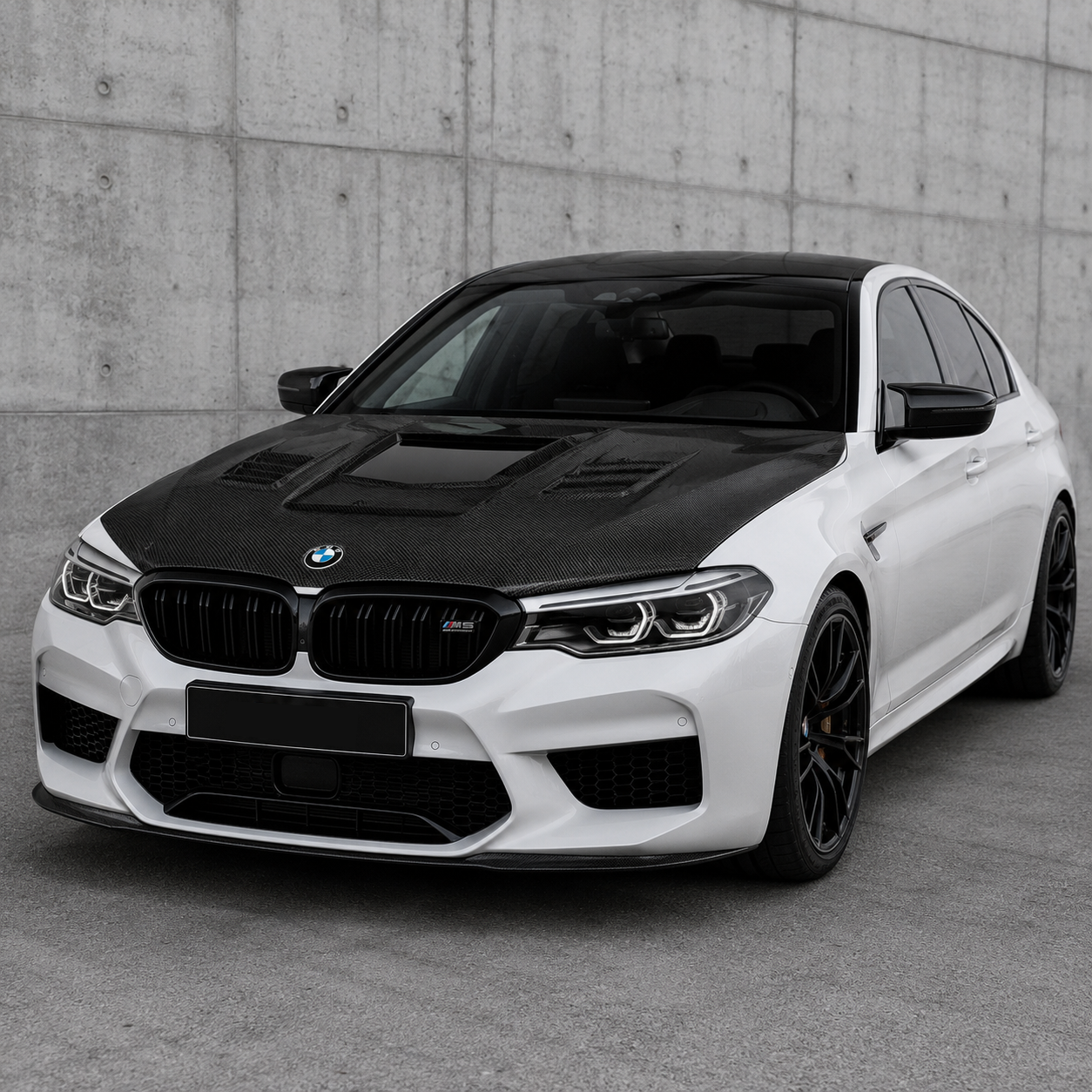 2017-2023 BMW 5-Series/M5 Glass Engine Cover Carbon Fiber Hood | G30/G31/F90