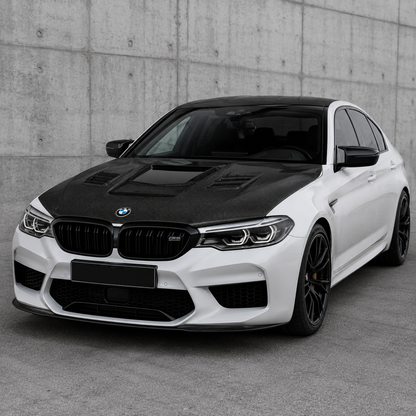 2017-2023 BMW 5-Series/M5 Glass Engine Cover Carbon Fiber Hood | G30/G31/F90