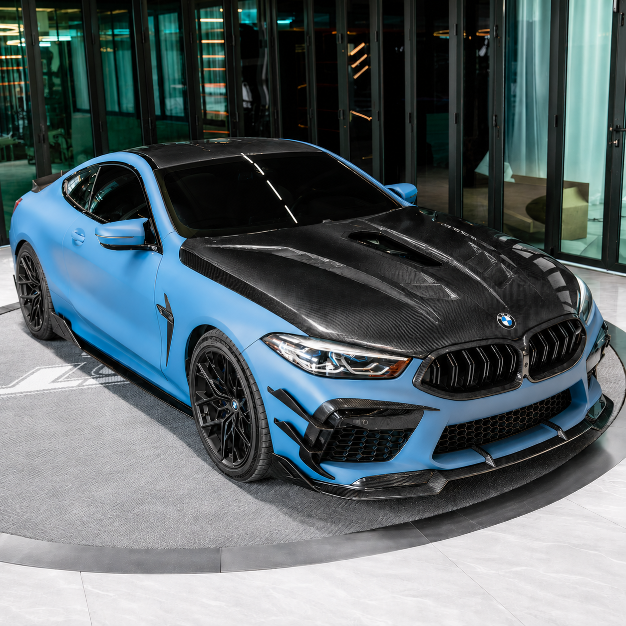 2019+ BMW 8-Series/M8 Glass Engine Cover V2 Carbon Fiber Hood | G14/G15/G16/F91/F92/F93