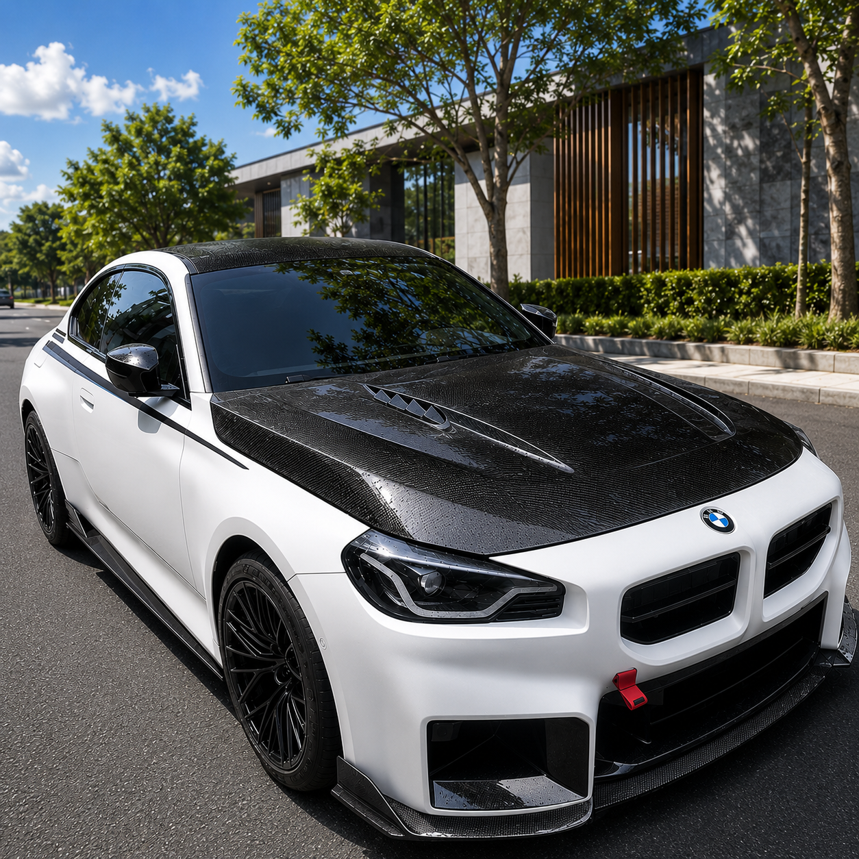 2022+ BMW 2-Series/M2 N Style Carbon Fiber Hood | G42/G87