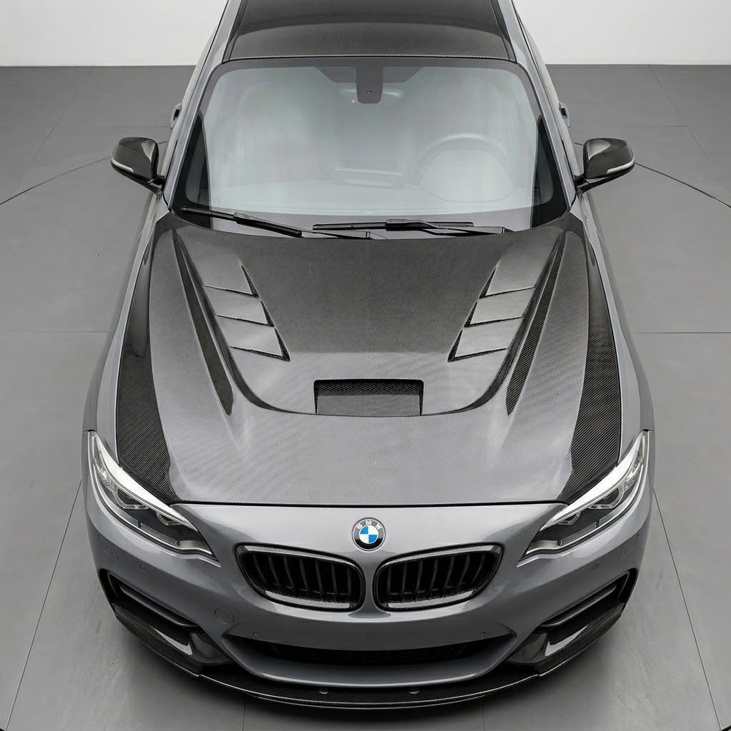 2014-2021 BMW 2-Series N Style Carbon Fiber Hood | F22/F23/F87