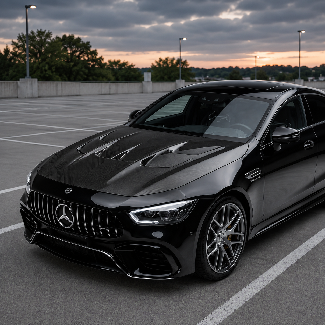 2019-2024 Mercedes GT43/GT53/GT63 AMG TC Style Carbon Fiber Hood | X290