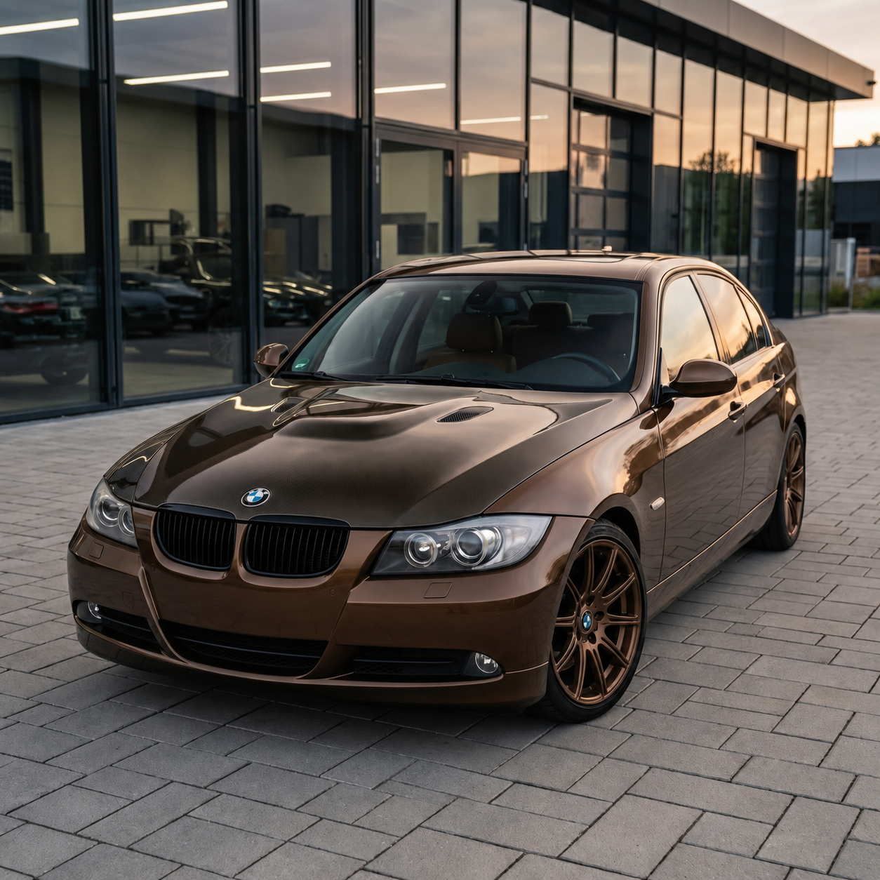 2005-2008 BMW 3-Series M Style Carbon Fiber Hood | E90/E91 Pre-LCI