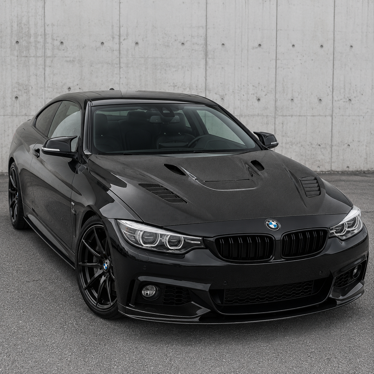 2012-2020 BMW 4-Series V Style Carbon Fiber Hood | F32/F33/F36
